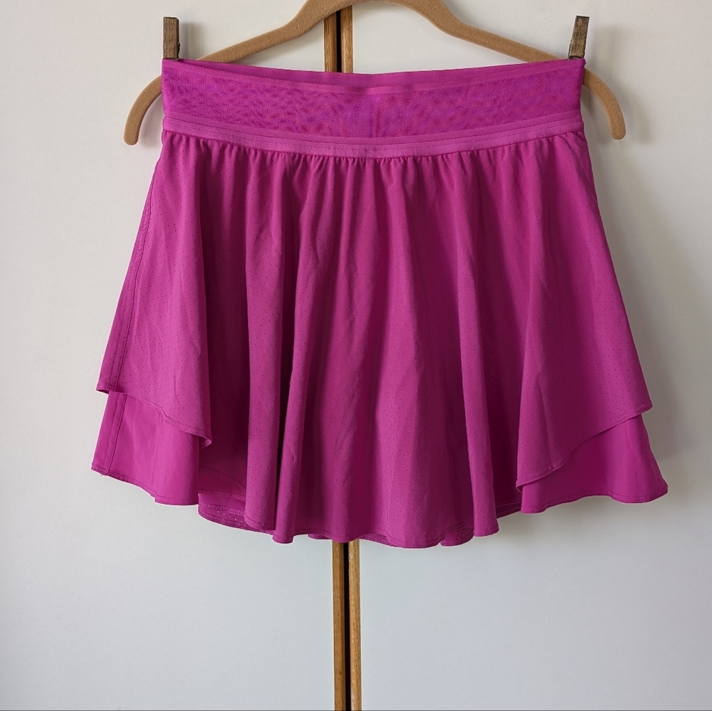 Lululemon Court Rival Perforated High-Rise Skirt *Long Purple Highlight